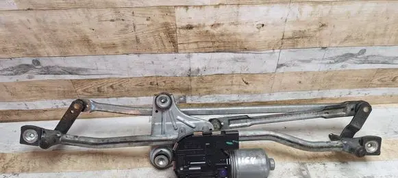 Front wiper linkage and motor