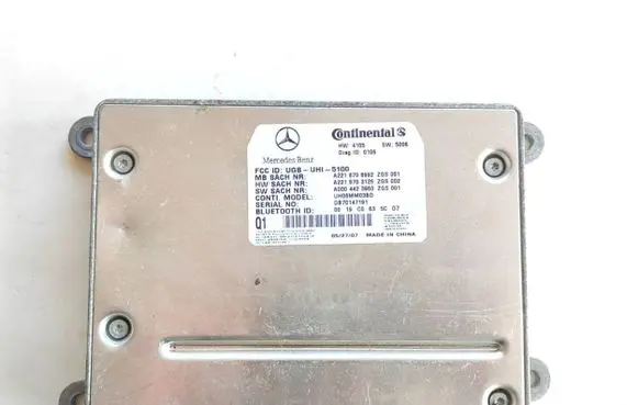 Mercedes-Benz S W221 Bluetooth control unit module A0004423960 A2218708992 D870147191