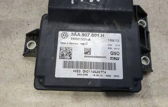 Volkswagen PASSAT B7 Hand brake control module 3AA907801H 18491001A 200000008380374