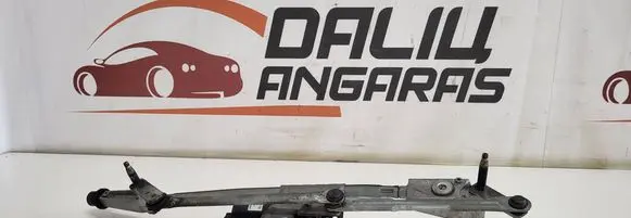 Front wiper linkage and motor
