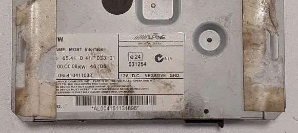 BMW 5 E60 E61 Other control units/modules 65410411033 065410411033 AL004161131696
