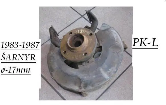 Volkswagen Jetta II Front wheel hub spindle knuckle VW348792