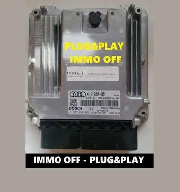 Audi Q7 4L Engine control unit/module 0281014409 4L1910401 4L0907401