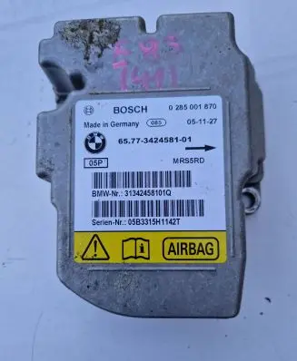 BMW X3 E83 Airbag control unit/module 3424581 0285001870