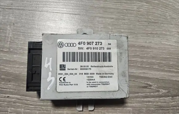 Audi A6 S6 C6 4F Tire pressure control unit 4F0907273