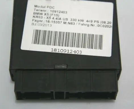 BMW X5 F15 Parking PDC control unit/module 6864730
