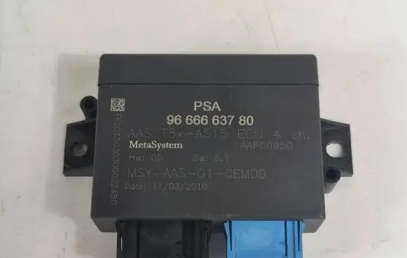 Peugeot 3008 I Parking PDC control unit/module 9666663780