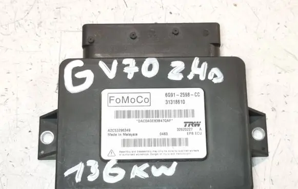 Volvo V70 Hand brake control module 6G912598CC 31318610 A2C53296349