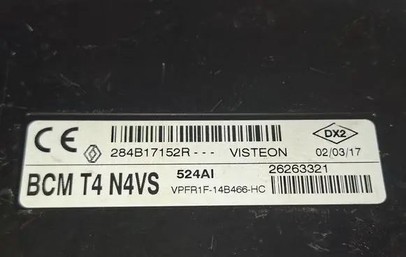 Renault Captur Comfort/convenience module 284B17152R VSFE0N