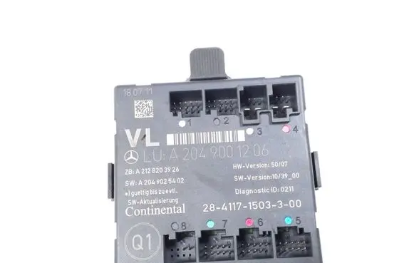 Mercedes-Benz C W204 Door control unit/module A2049001206