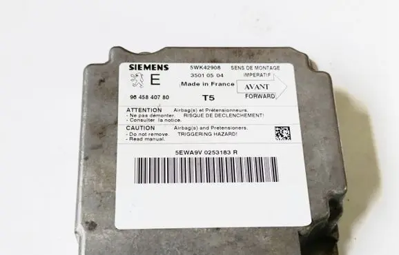 Peugeot 307 Airbag control unit/module 9645840780
