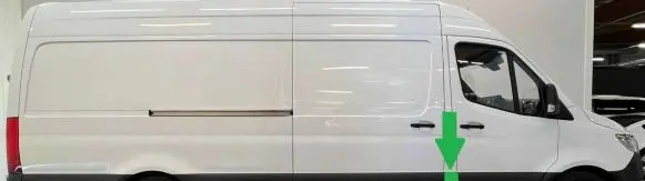 Mercedes-Benz Sprinter W907 W910 Loading door trim (molding) A9106901802 A9106907600