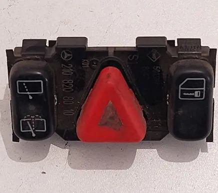 Mercedes-Benz C W202 Hazard light switch 2108208010 501280078 80472769