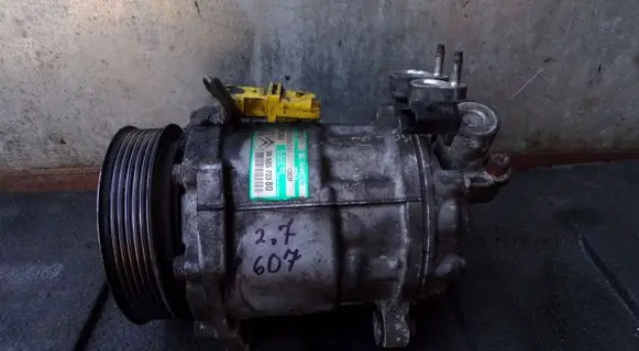 Peugeot 607 Air conditioning (A/C) compressor (pump) 9656572380
