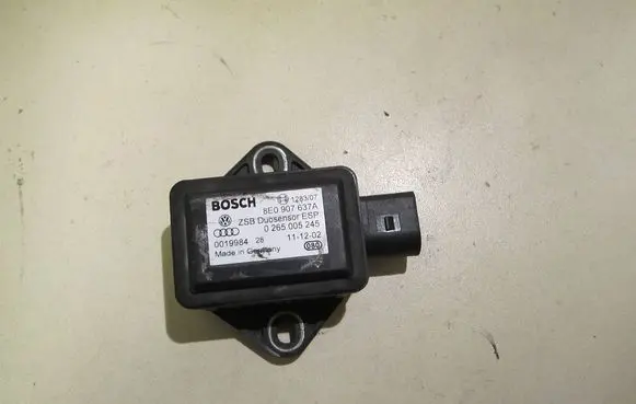 Audi A4 S4 B6 8E 8H ESP acceleration yaw rate sensor 8E0907637A 0265005245 128307