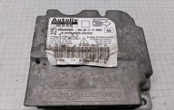 Peugeot 407 Airbag control unit/module 9655880880 603554600