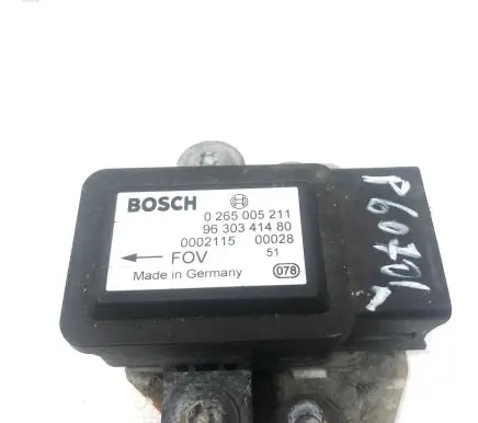 Peugeot 607 ESP acceleration yaw rate sensor 9630341480 0002115 0265005211