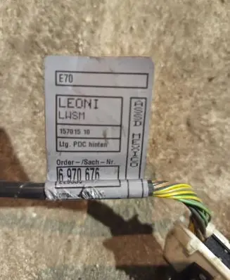 BMW X5 E70 Parking sensor (PDC) wiring loom 6970676 15701510