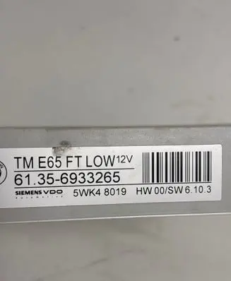BMW 7 E65 E66 Door control unit/module 6933265 5WK48019