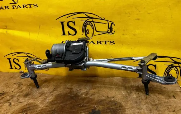 Front wiper linkage and motor