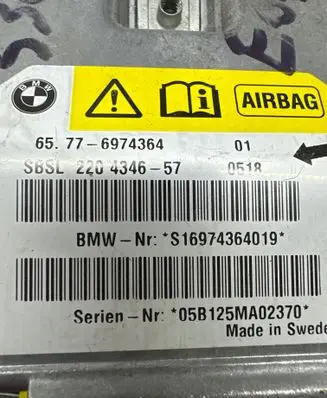 BMW 5 E60 E61 Airbag control unit/module 6974364 65776974364 220434657