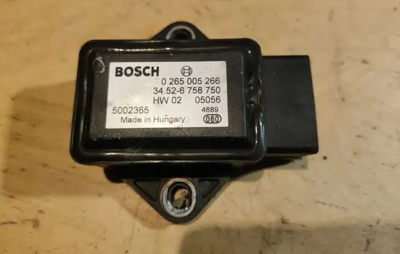 BMW 5 E60 E61 ESP acceleration yaw rate sensor 0265005266 34526758750 6758750