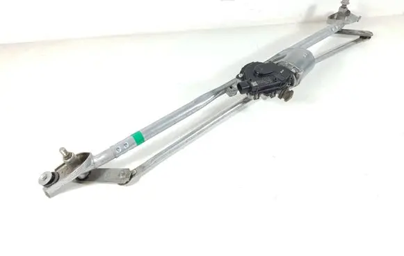 Front wiper linkage and motor