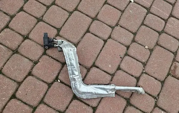 Opel Astra K Exhaust gas pressure sensor 55500458