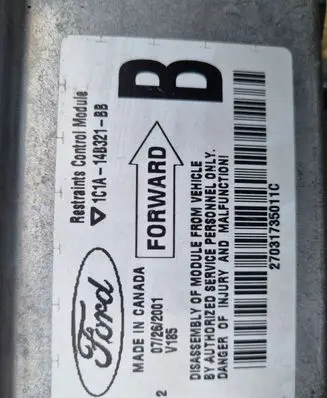 Ford Transit Airbag control unit/module 1C1A14B321BB