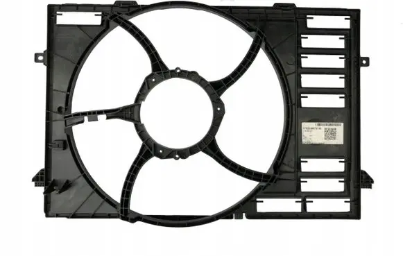 Radiator cooling fan shroud