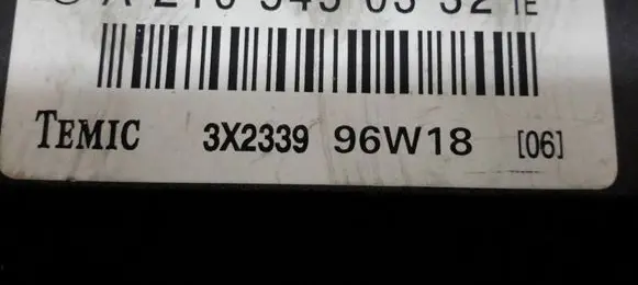 Mercedes-Benz E W210 Other relay A2105450332