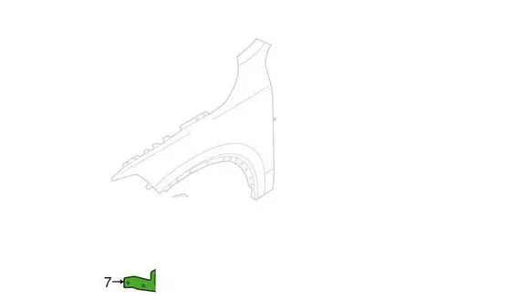 Volvo XC90 Fender mounting bracket 31371011
