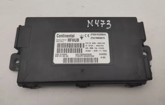 Maserati Ghibli Keyless (KESSY) go control unit/module 68193398AC