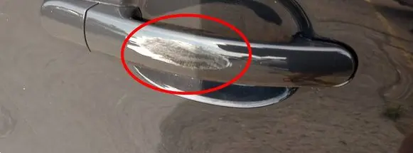 Volkswagen Polo V 6R Rear door handle trim 