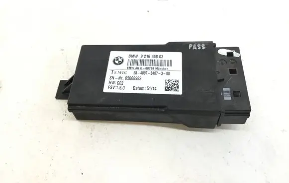 BMW 5 F10 F11 Seat heating relay 9216468