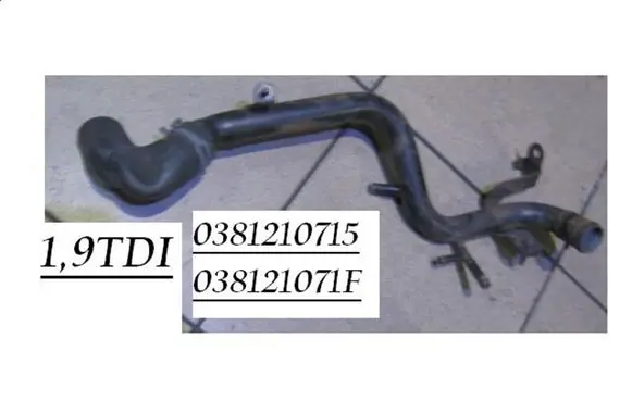 Audi A6 S6 C5 4B Engine coolant pipe/hose 0381210715 038121071F