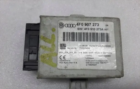 Audi A6 S6 C6 4F Tire pressure control unit 4F0907273