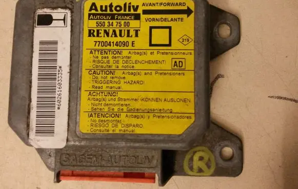 Renault Megane I Airbag control unit/module 7700414090E 550347500 7700414090