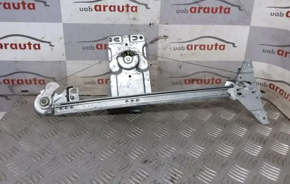 Rear door window regulator with motor