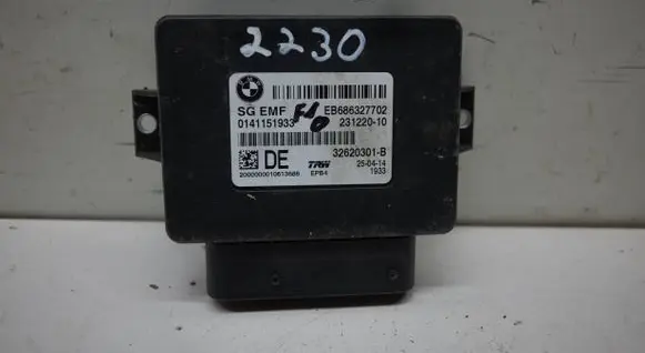 BMW 5 F10 F11 Hand brake control module 32620301 231220 0141151933