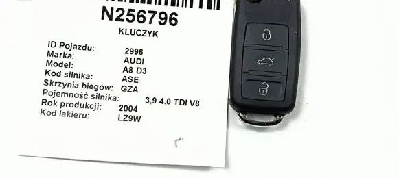 Audi A8 S8 D3 4E Ignition key/card 