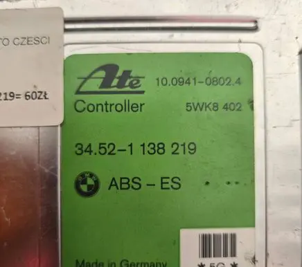 BMW 3 E36 ABS control unit/module 34521138219 10094108024 5WK8402