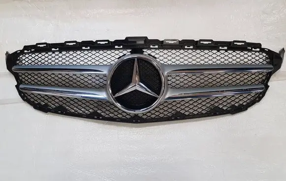 Mercedes-Benz C W205 Front bumper upper radiator grill A2058880023 A2058800183 A0008880060