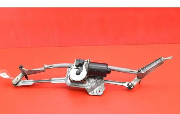 Front wiper linkage and motor
