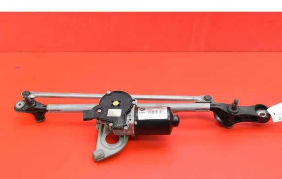 Front wiper linkage and motor