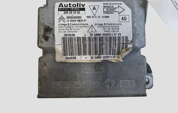 Citroen C5 Airbag control unit/module 9665266080 608990300