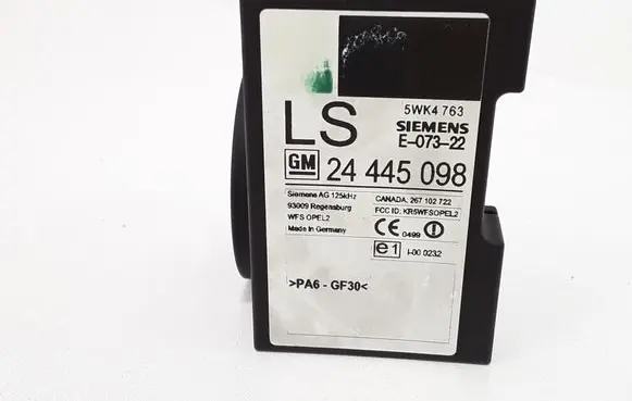 Opel Astra G Immobiliser reader (aerial) 24445098