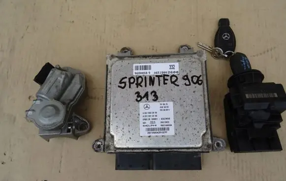 Mercedes-Benz Sprinter W906 Engine ECU kit and lock set A6519002600