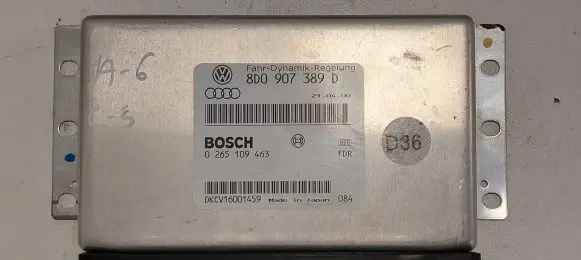 Audi A6 S6 C5 4B ESP (stability system) control unit 8D0907389D 0265109463 DKCV16001459