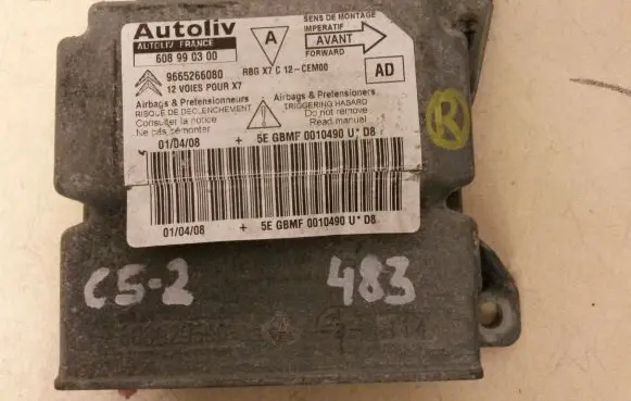 Citroen C5 Airbag control unit/module 9665266080 608990300